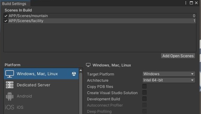 Unityのシーン登録